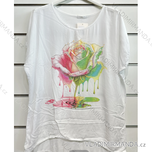Kurzarm-T-Shirt für Damen (S/M EINHEITSGRÖSSE) ITALIAN FASHION IMPSH2315022B