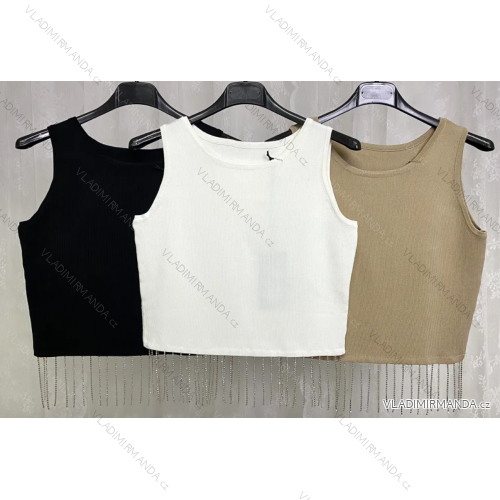 Ärmelloses Crop-Top für Damen (S/M EINHEITSGRÖSSE) ITALIAN FASHION IMPLP2380850090