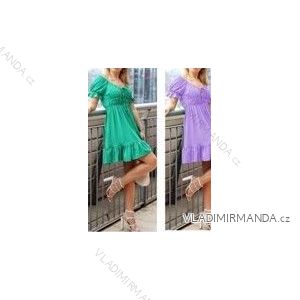 Kurzärmliges Sommerkleid für Damen (S / M ONE SIZE) ITALIAN FASHION IMWB22017