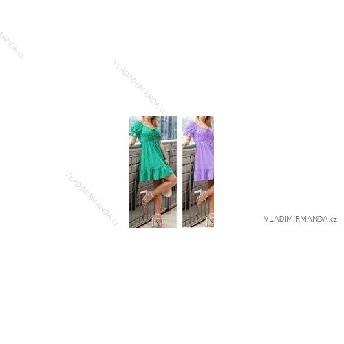 Kurzärmliges Sommerkleid für Damen (S / M ONE SIZE) ITALIAN FASHION IMWB22017