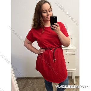 Kurzarm Kleid Damen Übergröße (uni XL / 2XL) ITALIAN FASHION IM120005