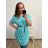 Kurzarm Kleid Damen Übergröße (uni XL / 2XL) ITALIAN FASHION IM120005
