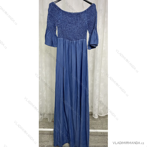 Damenkleid „Long Frog“ mit 3/4-Ärmeln (Einheitsgröße S/M) ITALIAN FASHION IMPLP2332860013