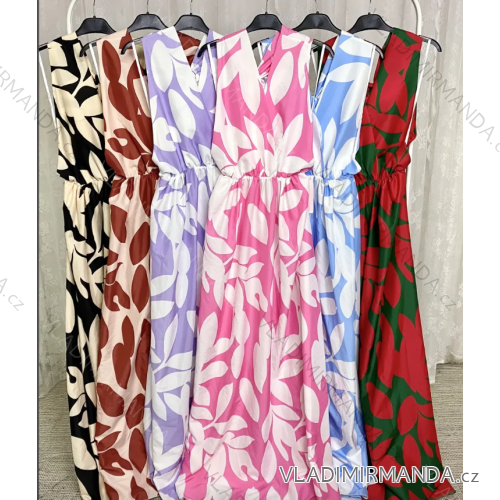 Langes ärmelloses Sommerkleid für Damen (S/M EINHEITSGRÖSSE) ITALIAN FASHION IMPLP2351597014