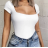 Kurzarm-Body für Damen (Einheitsgröße S/M) ITALIAN FASHION IMPLP2300020055
