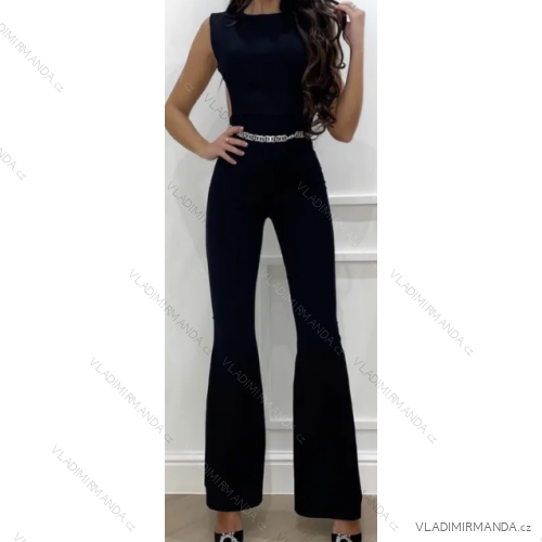 Langer ärmelloser Damenoverall (S/M ONE SIZE) ITALIAN FASHION IMPLP2361880090