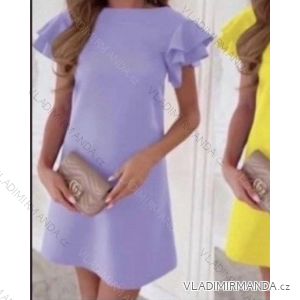 Langes Chiffon-Kurzarmkleid für Damen (S/M ONE SIZE) ITALIAN FASHION IMWGS231048