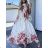 Langes, plissiertes, ärmelloses Sommerkleid für Damen (Einheitsgröße S/M) ITALIAN FASHION IMWA231298