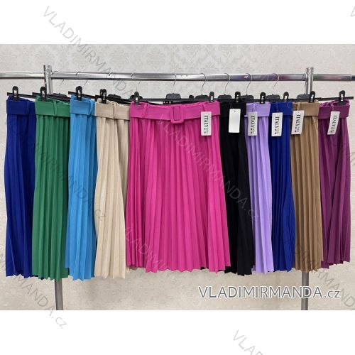 Langes Chiffon-Kurzarmkleid für Damen (S/M ONE SIZE) ITALIAN FASHION IMWGM23456