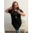Tunika mit Anhänger Kurzarm Damen Übergröße (3XL/4XL ONE SIZE) ITALIAN FASHION IMC23020