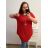 Tunika mit Anhänger Kurzarm Damen Übergröße (3XL/4XL ONE SIZE) ITALIAN FASHION IMC23020
