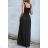 Langes Chiffon-Kurzarmkleid für Damen (S/M ONE SIZE) ITALIAN FASHION IMWGS231048