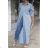 Langes Hemdkleid für Damen mit langen Ärmeln (S/M EINHEITSGRÖSSE) ITALIAN FASHION IMWA231441
