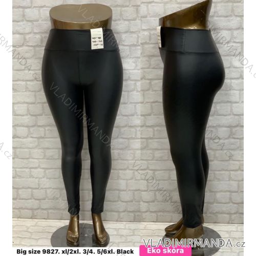 Lange Lederleggings für Damen in Übergröße (XL/2XL-5XL/6XL) TURKISH FASHION TMWL239827A