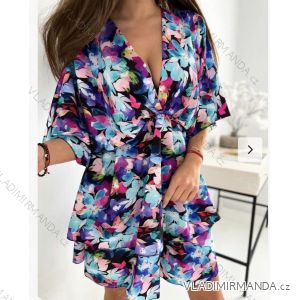 Damen-Sommerkleid mit 3/4-langen Ärmeln (Einheitsgröße S/M) ITALIAN FASHION IMWKK231460