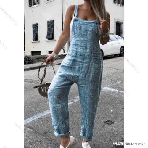Langer Sommeroverall für Damen mit Trägern (S/M/L ONE SIZE) ITALIAN FASHION IMPMD2591232