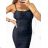Elegantes langärmliges Kleid mit Gürtel für Damen (Einheitsgröße S/M) ITALIAN FASHION IMM23UN6139