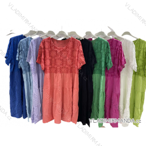 Damen Kurzarmtunika (uni xL / 2XL) TURKISH FASHION TM9200691