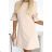 217-7 NEVA Trapezkleid mit ausgestellten Ärmeln - beige