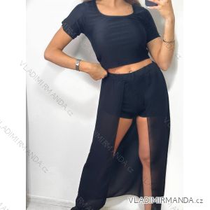 Kurzärmliges Crop-Top-T-Shirt für Damen (S/M EINHEITSGRÖSSE) ITALIAN FASHION IMPGM2321250