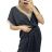 Kurzärmliges Sommerkleid für Damen (S / M ONE SIZE) ITALIAN FASHION IMWB22017