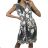 Elegantes eiskaltes ärmelloses Damenkleid (M/L, XL/2XL) AINUOSI ITALIAN FASHION IMB237750