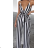 Langes Chiffon-Kurzarmkleid für Damen (S/M ONE SIZE) ITALIAN FASHION IMWGS231048