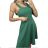 Šaty letní na ramínka dámské (S/M ONE SIZE) ITALSKá MóDA IM4235416 S/M grün