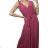 Šaty dlouhé společenské na ramínka dámské (S/M ONE SIZE) ITALSKÁ MÓDA IMM235602 S/M dunkelrosa