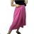 Mittellanger Rock für Damen (Einheitsgröße S/M) ITALIAN FASHION IMM23HG4911/DU Dunkelrosa