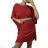 Kurzärmliges Sommerkleid mit Fliege für Damen (S/M/L ONE SIZE) ITALIAN FASHION IM423MOTYL