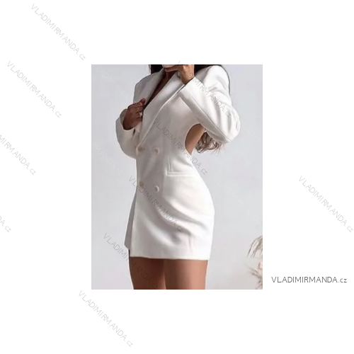 Langes Chiffon-Kurzarmkleid für Damen (S/M ONE SIZE) ITALIAN FASHION IMWGS231048