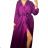 Elegantes Langarmkleid Damen (S / M.ONE SIZE) ITALIAN FASHION IMM211302 S/M schwarz