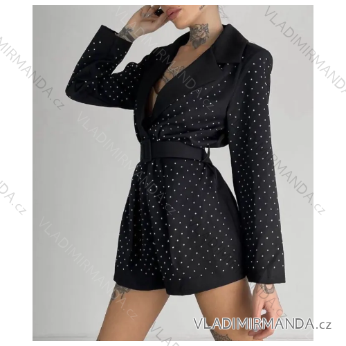 Langes Chiffon-Kurzarmkleid für Damen (S/M ONE SIZE) ITALIAN FASHION IMWGS231048