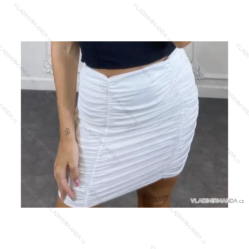 Langes Chiffon-Kurzarmkleid für Damen (S/M ONE SIZE) ITALIAN FASHION IMWGS231048