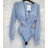 Langes Chiffon-Kurzarmkleid für Damen (S/M ONE SIZE) ITALIAN FASHION IMWGS231048
