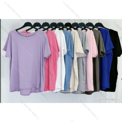 Langes Chiffon-Kurzarmkleid für Damen (S/M ONE SIZE) ITALIAN FASHION IMWGS231048
