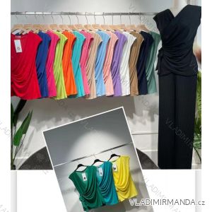 Kleid mit 3/4 Ärmeltasche für Damen (S/M/L) ITALIAN Fashion IM3181746