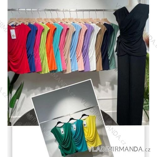 Kleid mit 3/4 Ärmeltasche für Damen (S/M/L) ITALIAN Fashion IM3181746