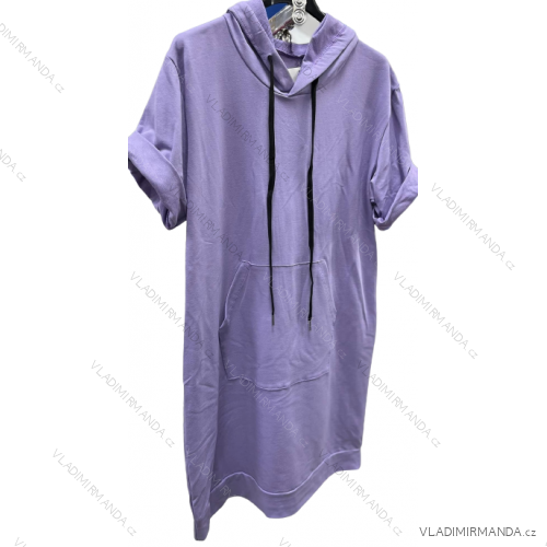Kurzärmliges Oversize-Sweatshirtkleid für Damen (Einheitsgröße S/M) ITALIAN FASHION IMM23M22840