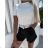 Damen Kunstleder Shorts (SML) ITALIAN FASHION IMM22MS13079