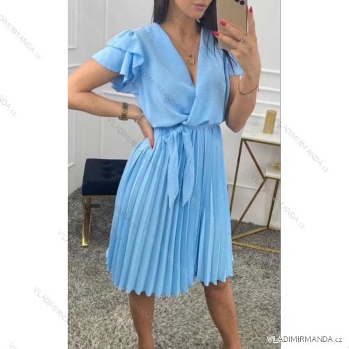 Sommer kurzes Damenkleid (uni s-m) ITALIAN FASHION IMM20127