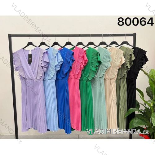 Sommer kurzes Damenkleid (uni s-m) ITALIAN FASHION IMM20127