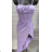 Langes Chiffon-Kurzarmkleid für Damen (S/M ONE SIZE) ITALIAN FASHION IMWGS231048