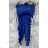 Langes Chiffon-Kurzarmkleid für Damen (S/M ONE SIZE) ITALIAN FASHION IMWGS231048
