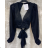 Langes Chiffon-Kurzarmkleid für Damen (S/M ONE SIZE) ITALIAN FASHION IMWGS231048