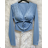Langes Chiffon-Kurzarmkleid für Damen (S/M ONE SIZE) ITALIAN FASHION IMWGS231048