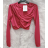 Langes Chiffon-Kurzarmkleid für Damen (S/M ONE SIZE) ITALIAN FASHION IMWGS231048
