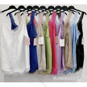Langes Chiffon-Kurzarmkleid für Damen (S/M ONE SIZE) ITALIAN FASHION IMWGS231048