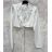 Langes Chiffon-Kurzarmkleid für Damen (S/M ONE SIZE) ITALIAN FASHION IMWGS231048